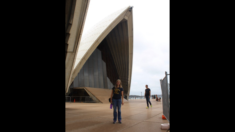 Jenna at the Sydney Opera House