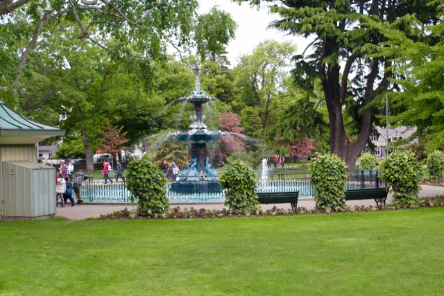 A fountain in Christchurch