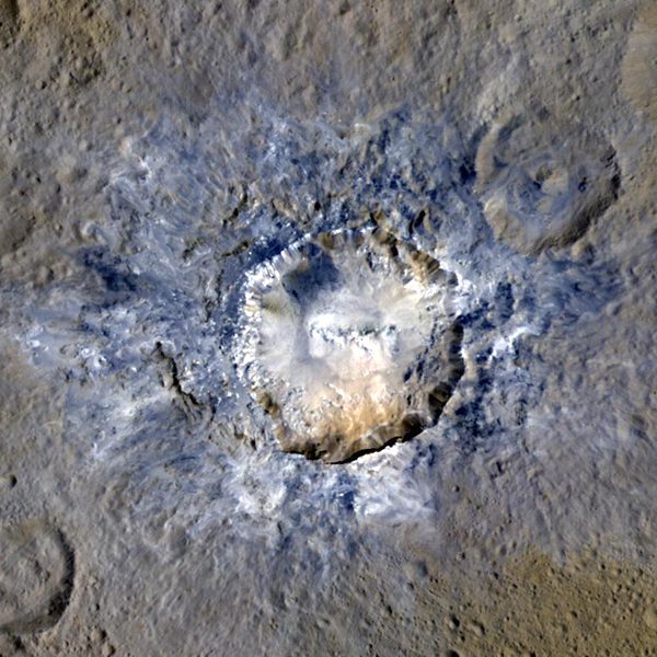 Haulani Crater in color