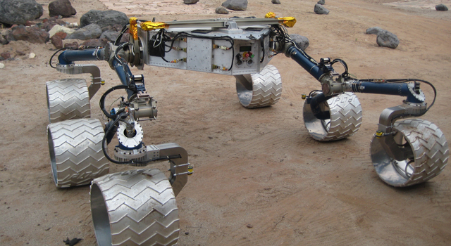 Mobility skeleton of the Curiosity rover