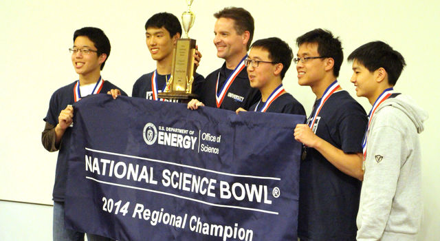 University High School at the Regional Science Bowl competition