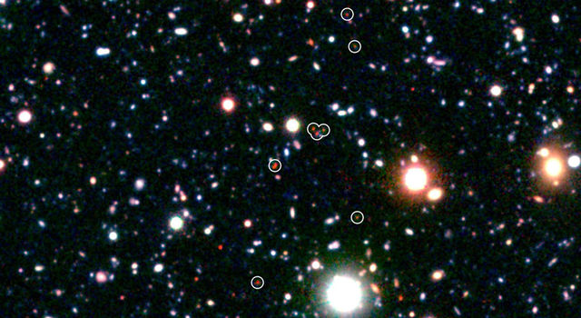 slide 3 - Emerging galaxy cluster