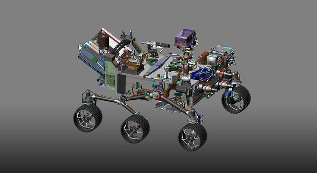 Computer-Design Drawing for NASA's 2020 Mars Rover