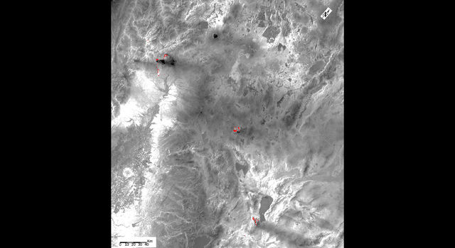 slide 1 - Three wildfires burning in the western US