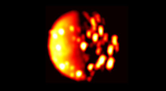 Jupiter Moon Io in Infrared