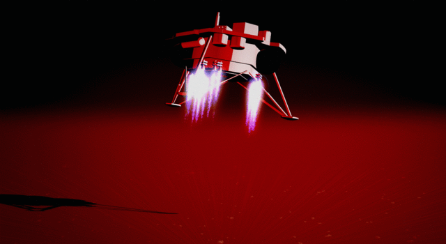 Animation of InSight landing