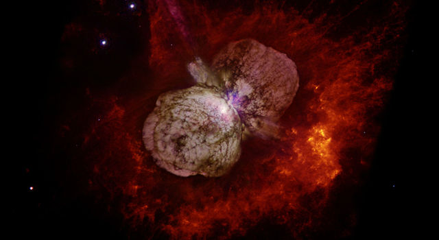 Eta Carinae's great eruption in the 1840s created the billowing Homunculus Nebula