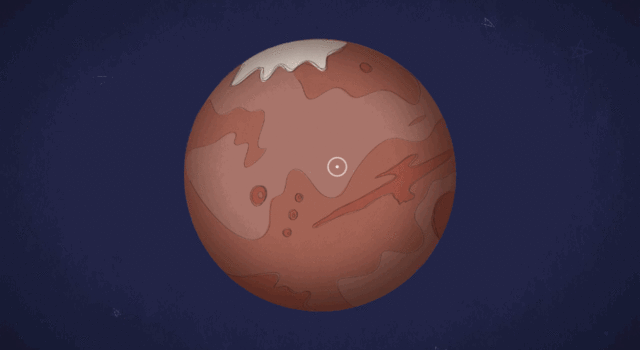 Animation of seismic activity on Mars