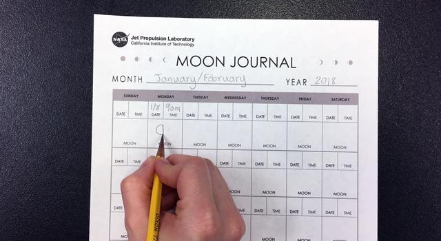 NASA/JPL Edu Project: Look at the Moon! Journaling Project