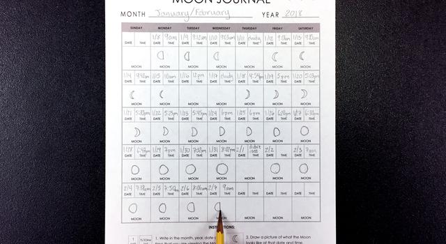 Moon Journal Activity Step 4 - NASA/JPL Edu