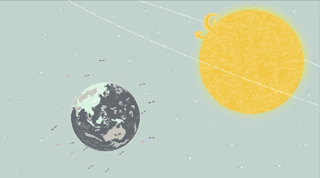 Sun Screen Pi in the Sky Math Problem – Illustration of Mercury transiting the Sun