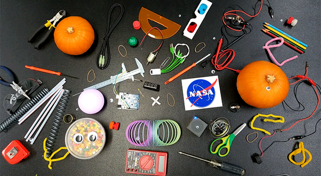 Just a few materials ideas for your NASA-inspired pumpkin