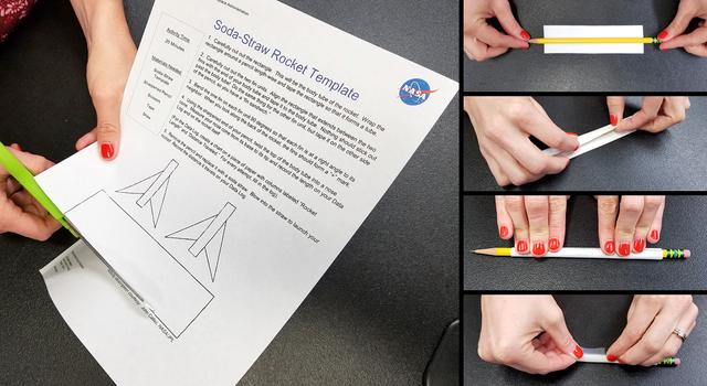 nasa paper rocket template