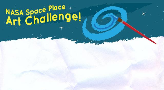 NASA Space Place Art Challenge banner graphic