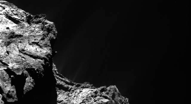Animation of comet jets from Rosetta mission